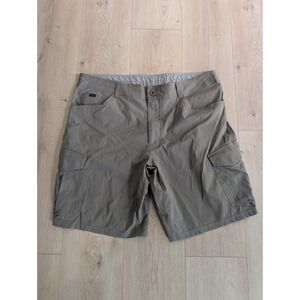 Kuhl Renegade Shorts Mens 40 Stretch Outdoor Hiking 5336 Khaki Gray Nylon 10"